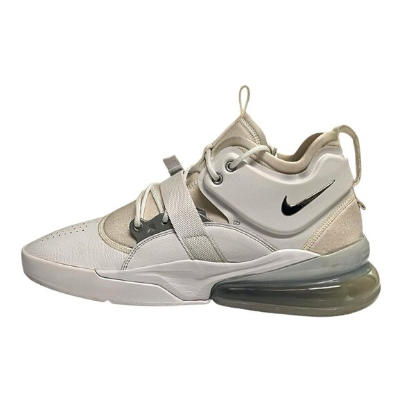 Nike Air Force 270 Men’s Sneakers White/ Metallic Silver AH6772 -100 Size 11 main image 4